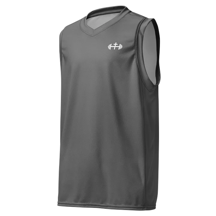 His House Performance V-Neck Muscle Tank - Grey product image (2)
