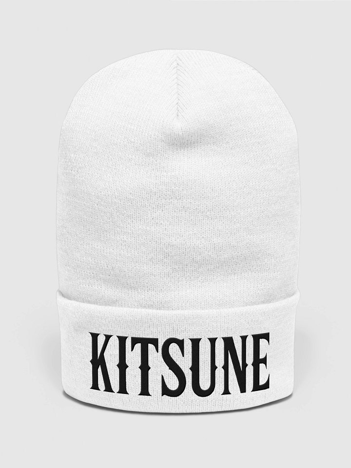 The Lunar Kitsune Font Cuffed Beanie product image (1)