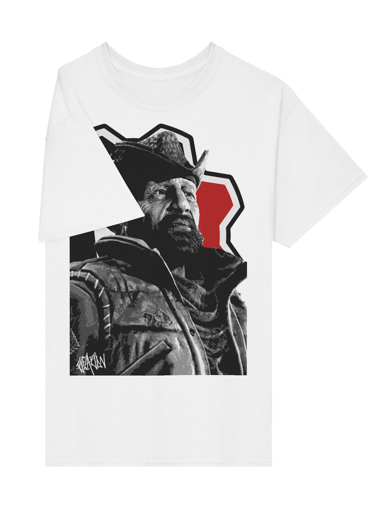 Dizzy painting tee (WHITE) product image (4)
