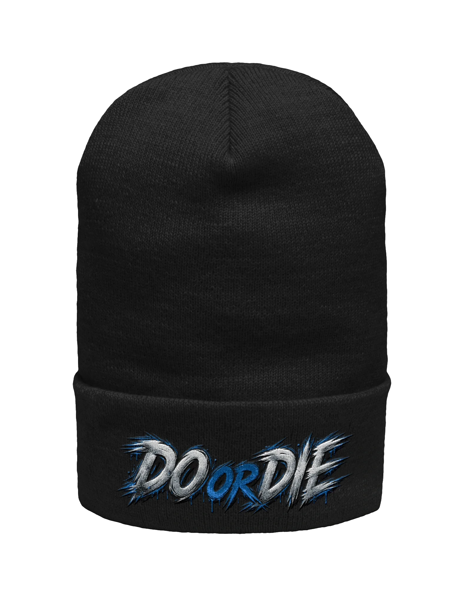 DO OR DIE Graffiti Cuffed Beanie - Blue