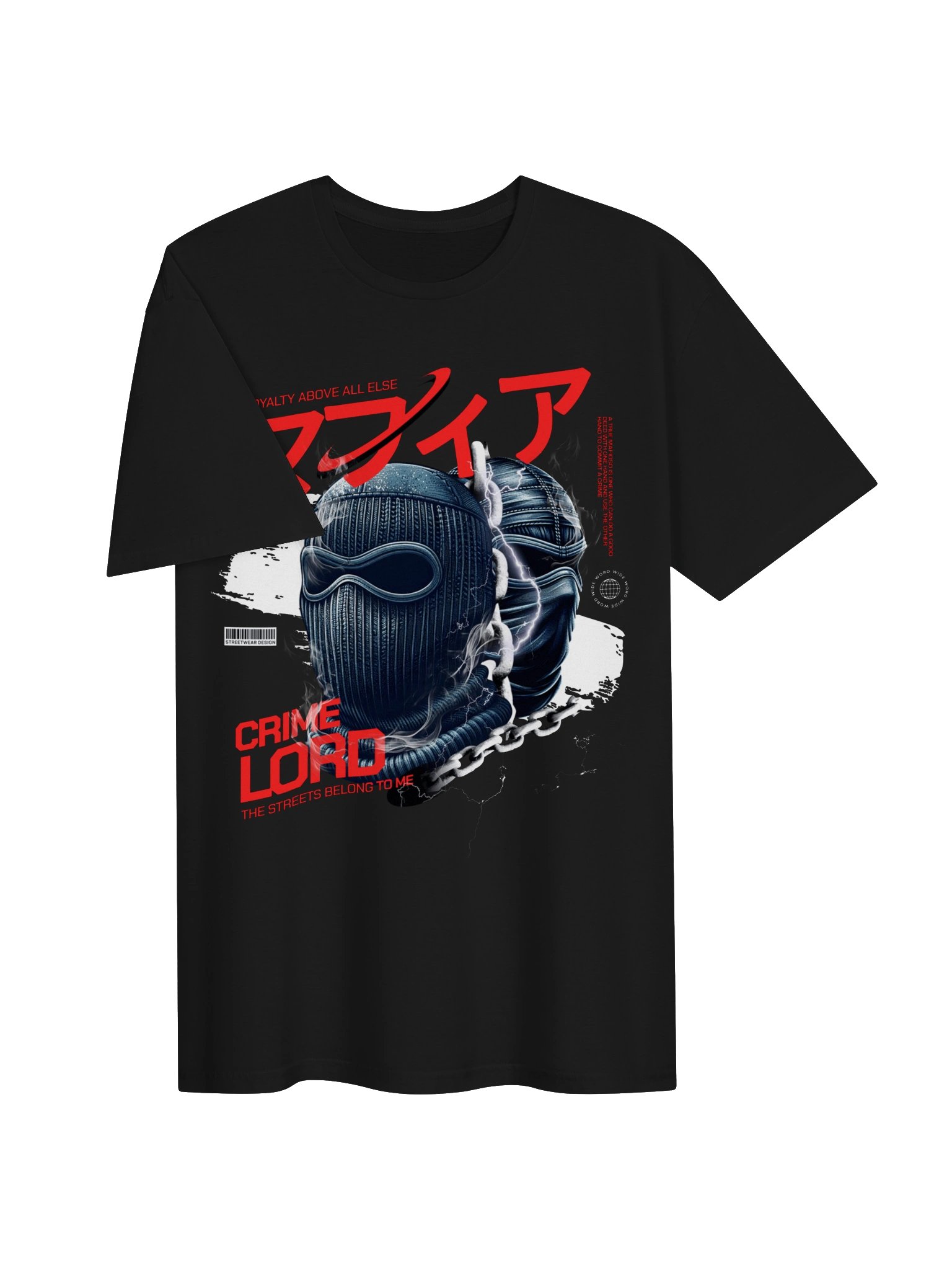 Crime Lord Balaclava Graphic Unisex Softstyle T-Shirt product image (2)