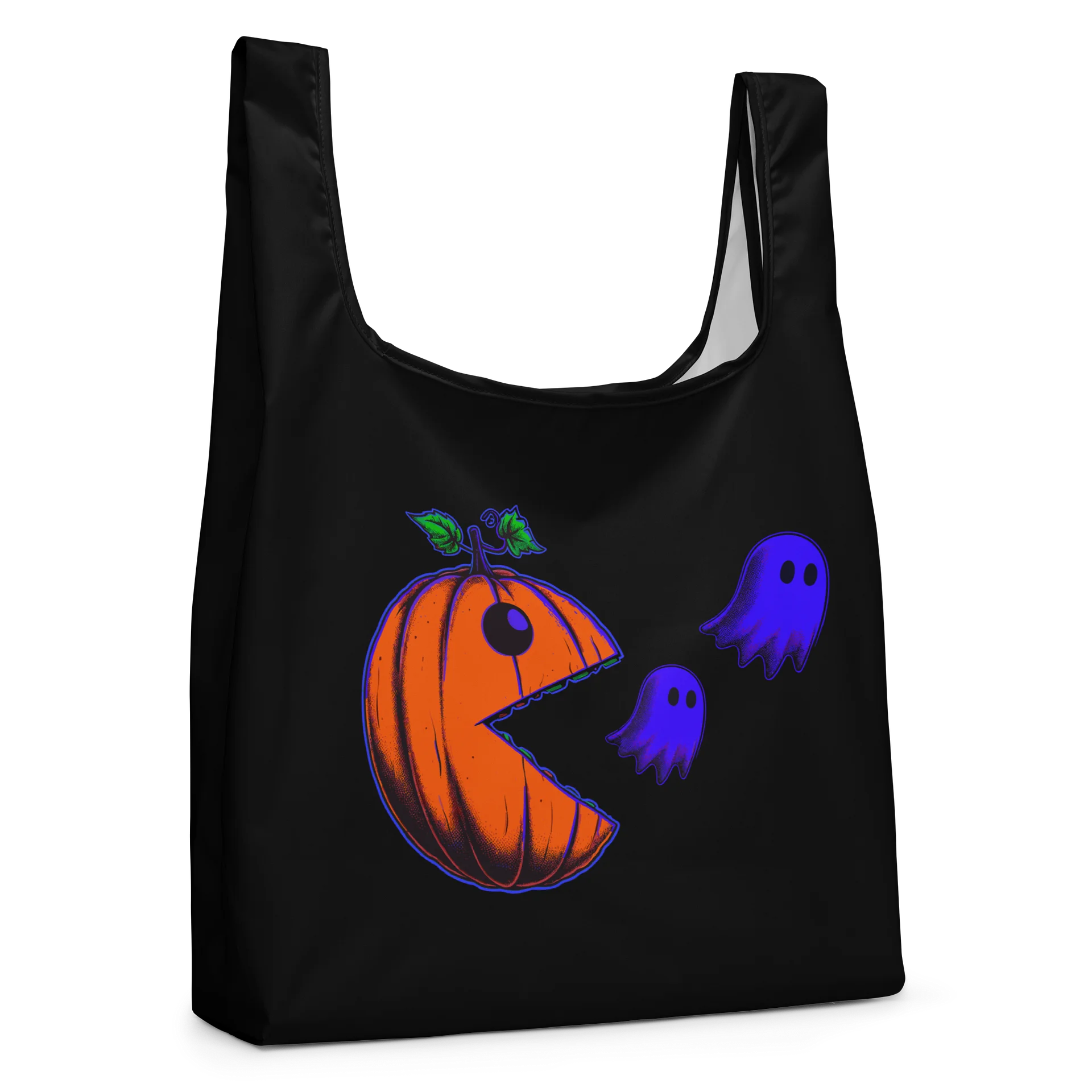 Pac-Pumpkin Ghost Shopping Bag product image (4)