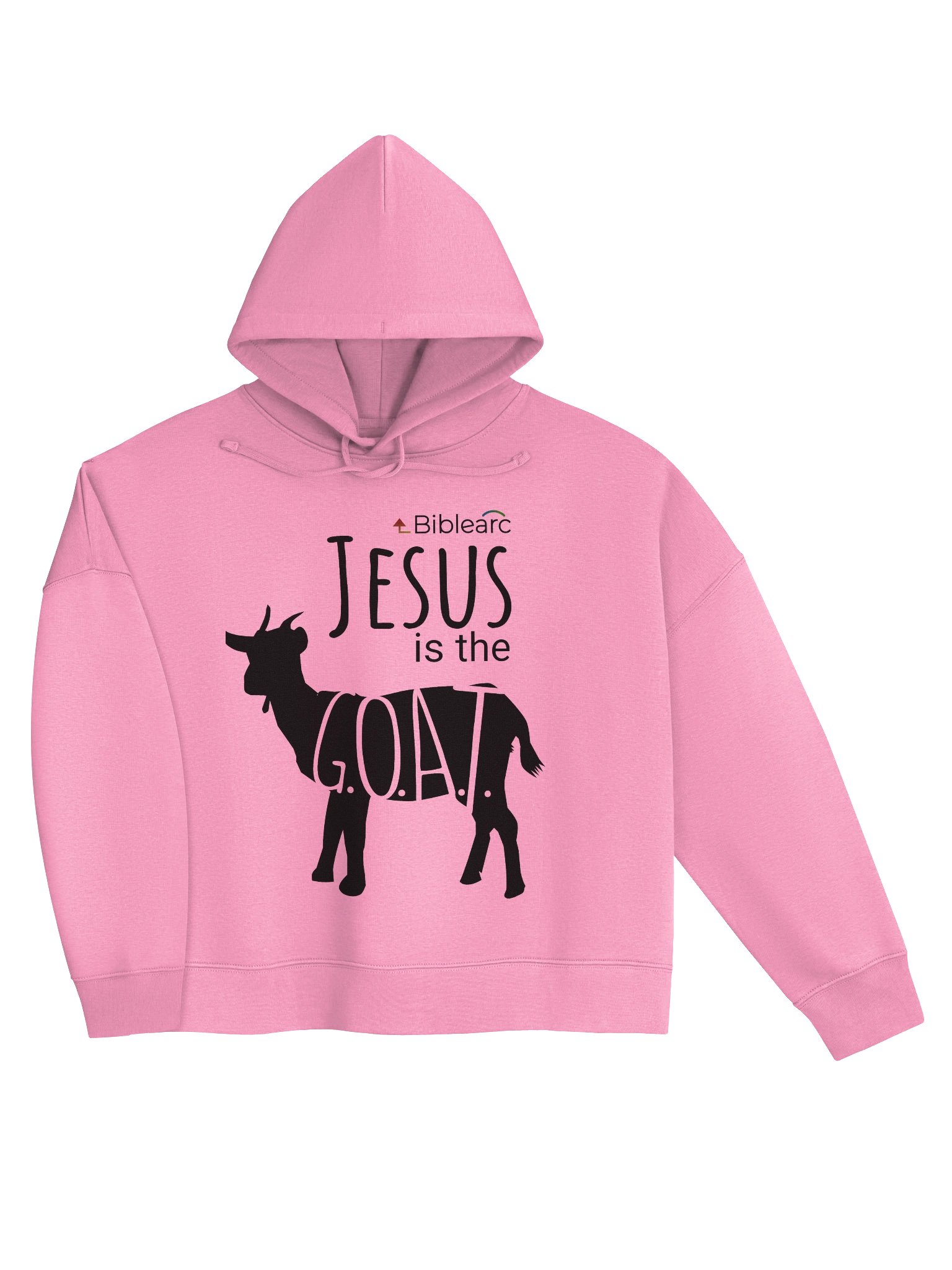 Jesus is the G.O.A.T. Women’s Short-Cut Hoodie product image (7)