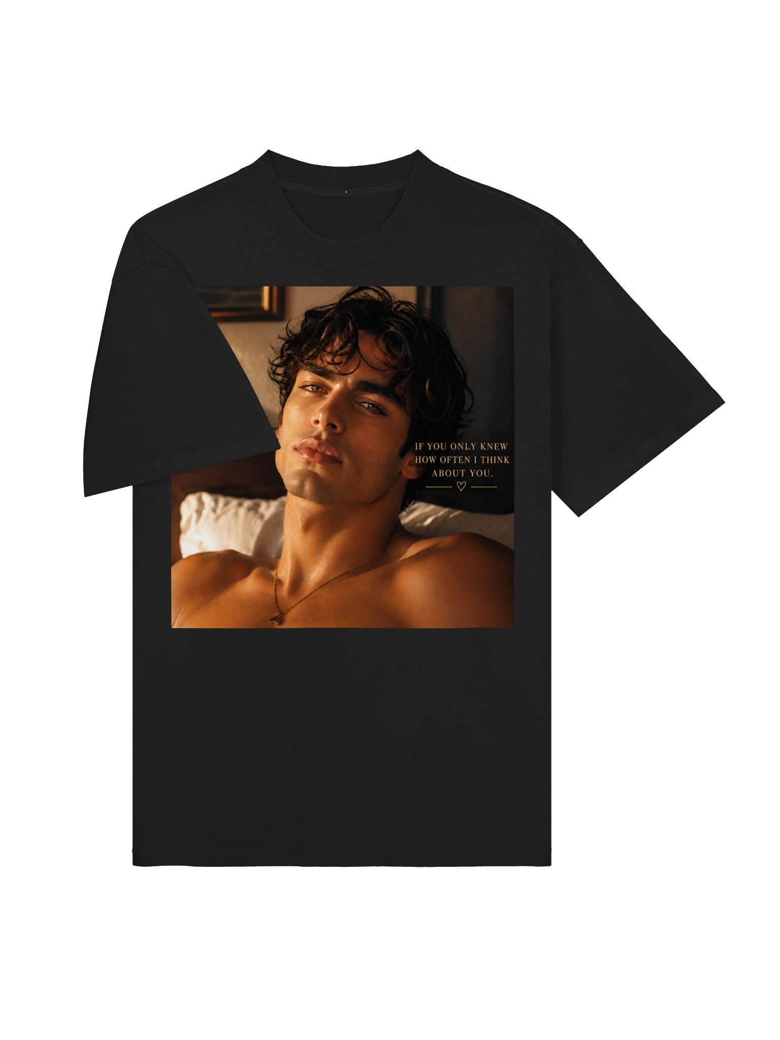 If You Only Knew Romantic T-Shirt | How Often I Think About You Love Shirt | Unisex Oversized Graphic Tee | Romantic Gift product image (4)