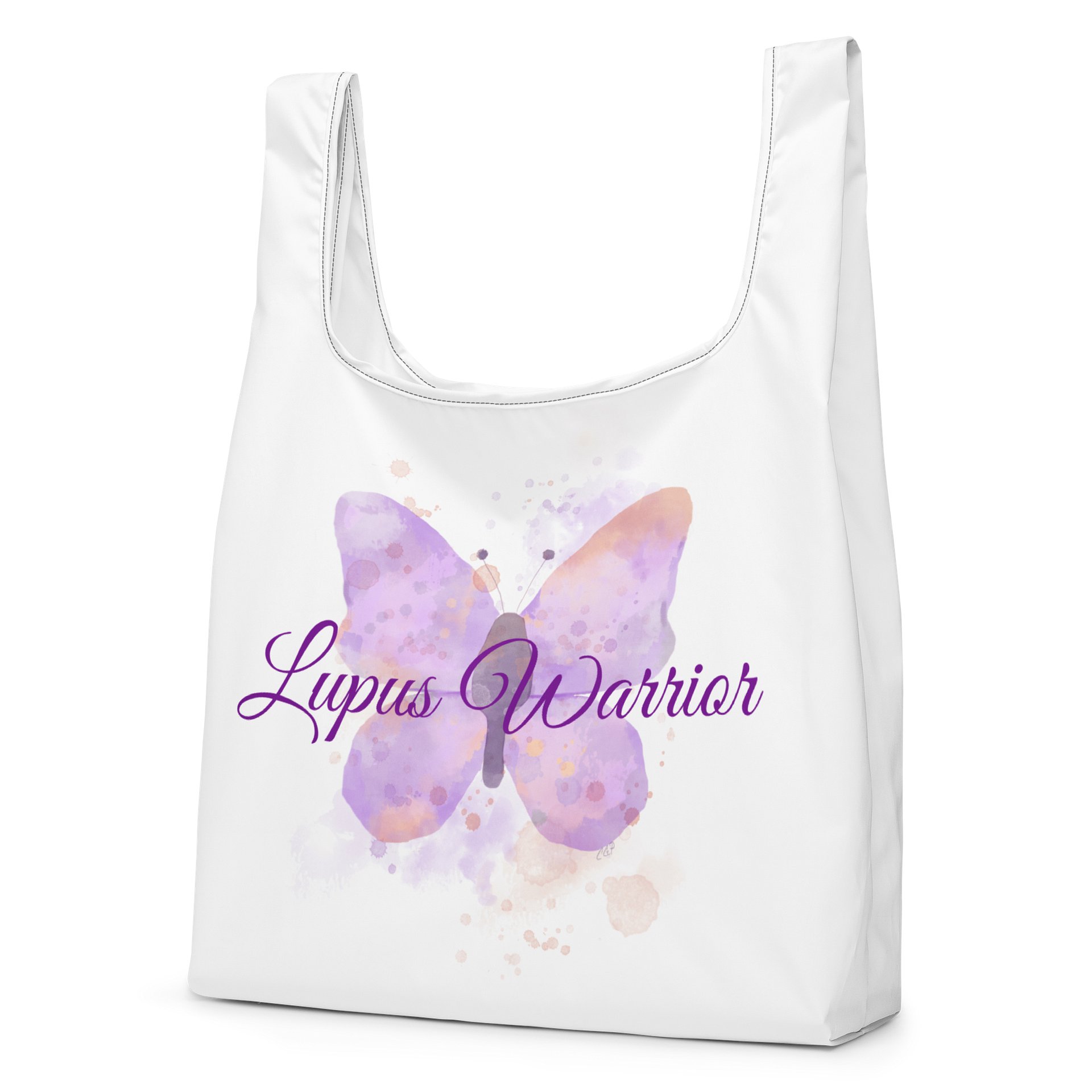Lupus Warrior Butterfly Tote Bag product image (5)