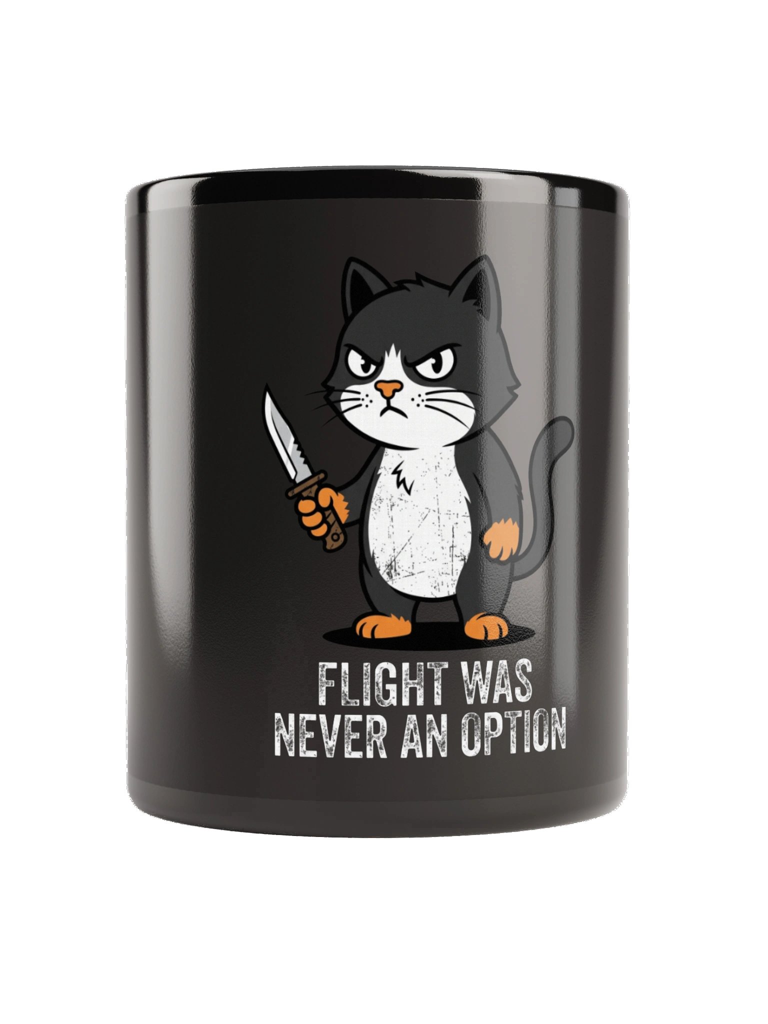 Flight Was Never An Option Mug – Funny Grumpy Cat Coffee Mug product image (4)