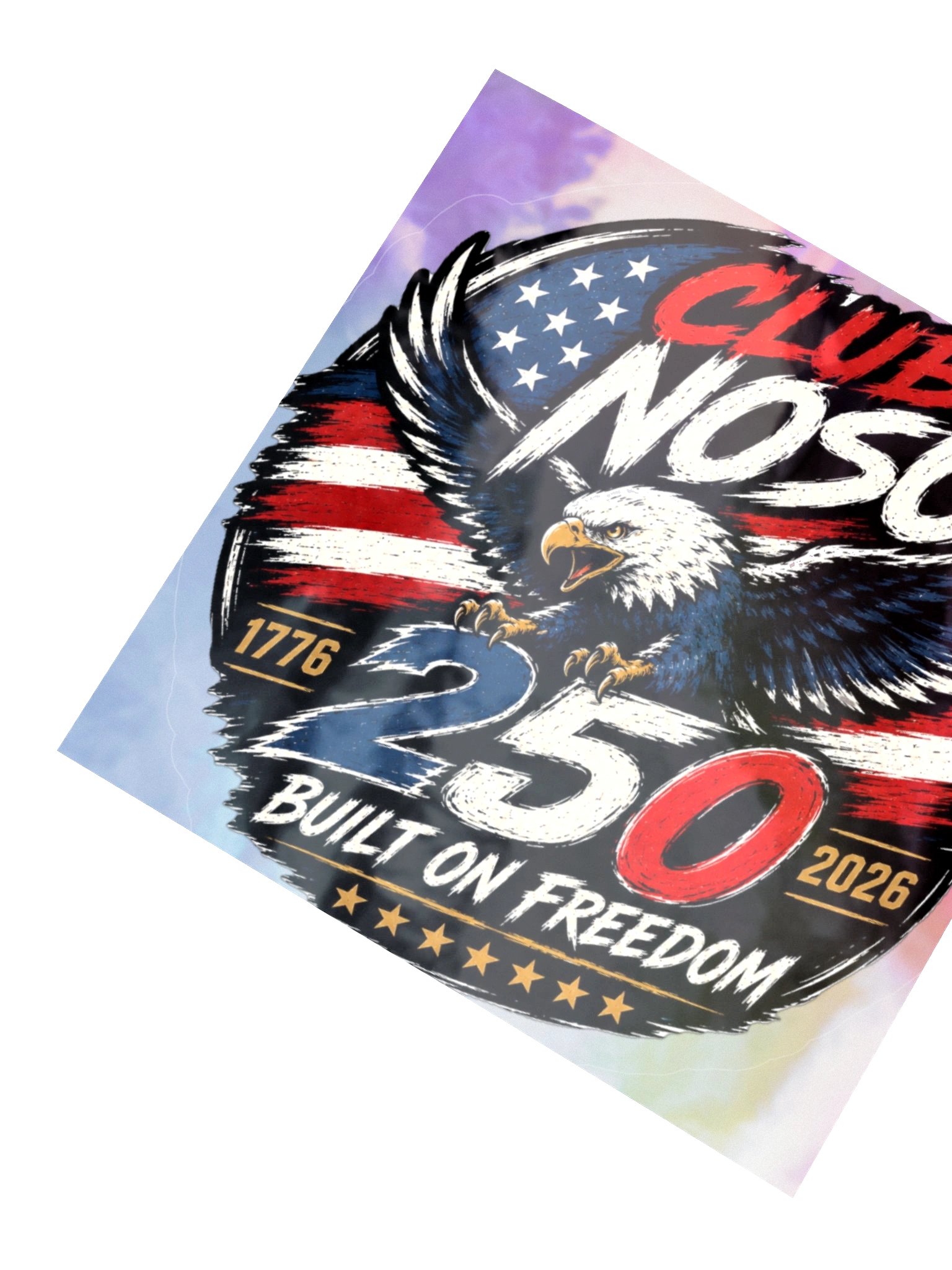 250th fourth of july Holographic sticker product image (5)