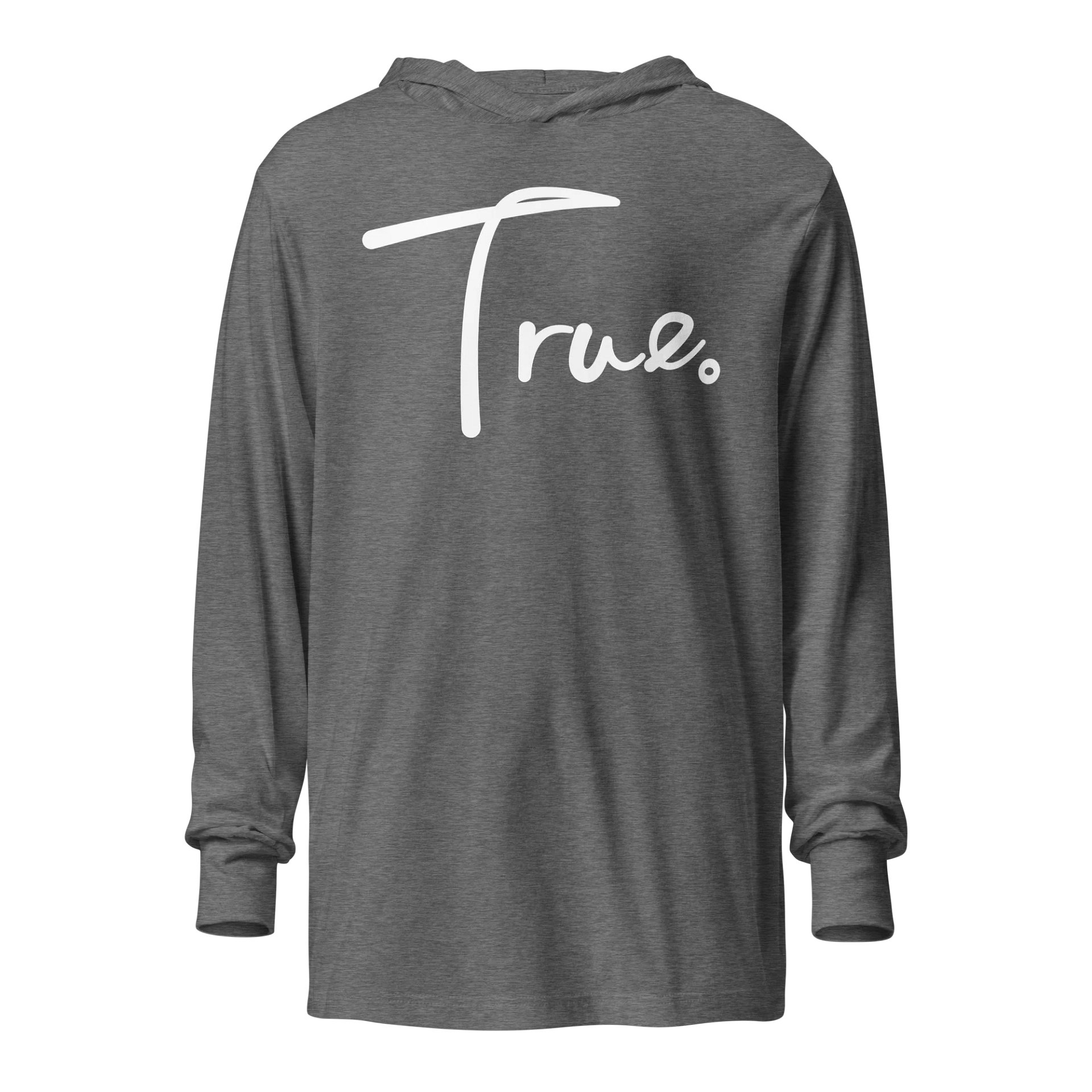Frame Hooded Tee — in Grey Triblend + Whisper White (Unisex) product image (1)