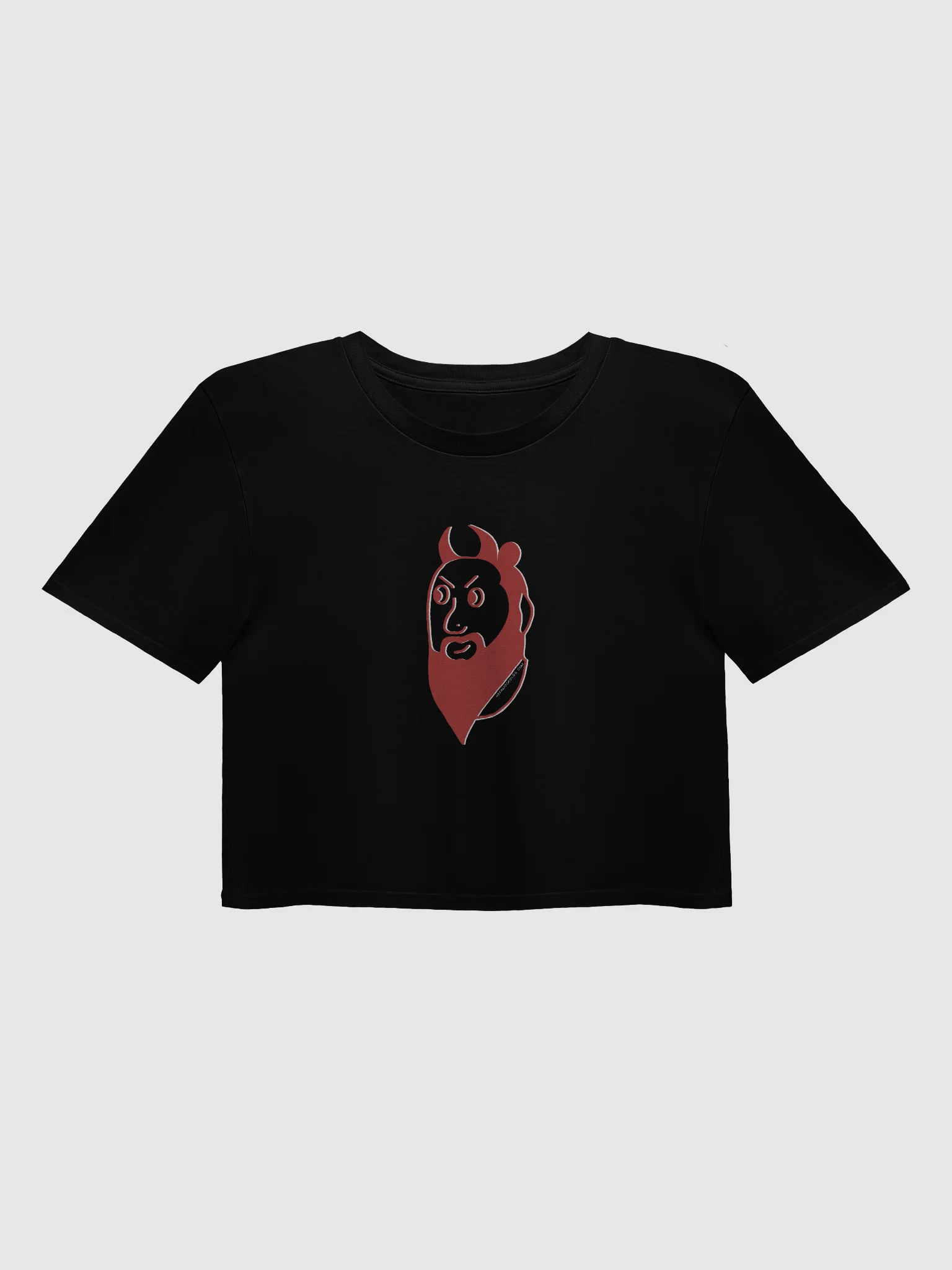 The Face of Iblees (Satan) Crop T-Shirt product image (1)