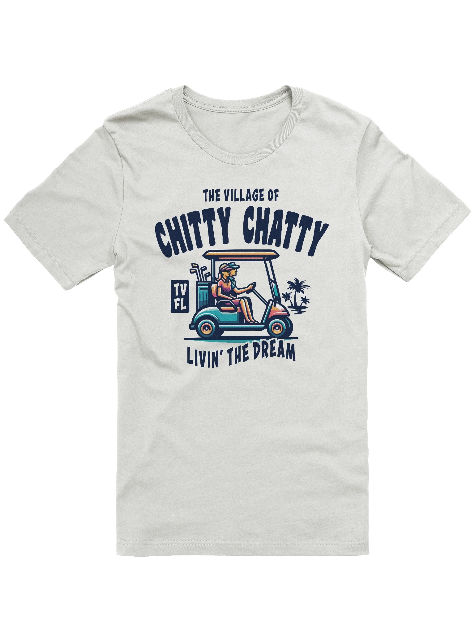 The Village of Chitty Chatty TV FL Golf Cart Design T-Shirt product image (5)