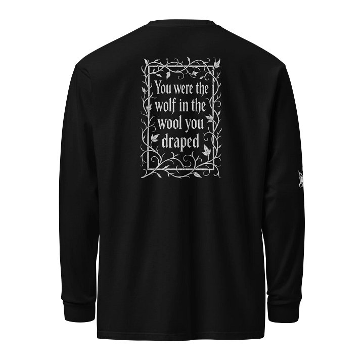 You Were The Wolf Lyric Long Sleeve Shirt product image (2)