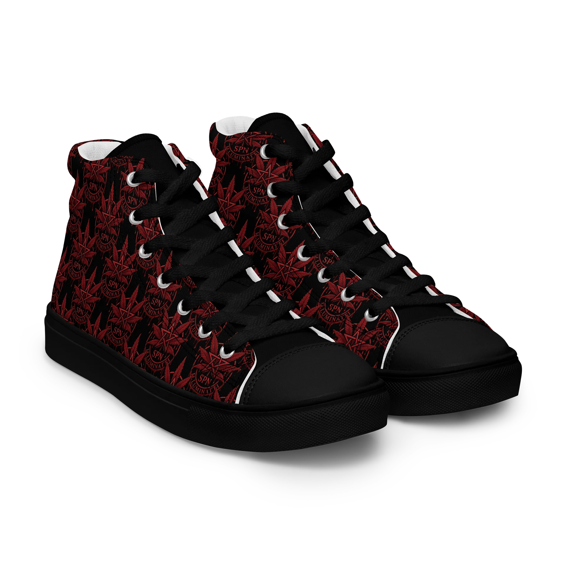 SPN Red & Black High Top Canvas Shoes product image (8)