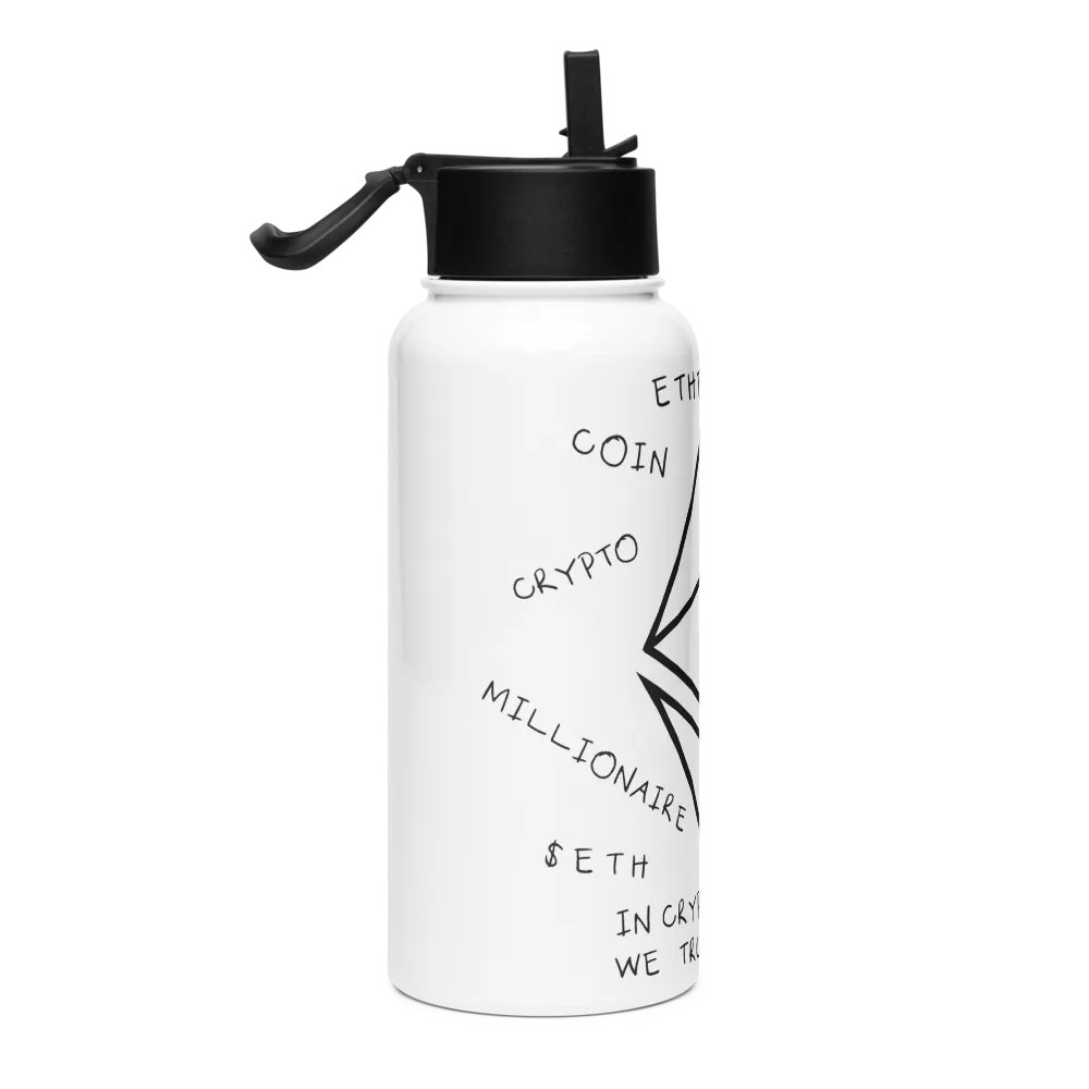 Crypto Geometric Stainless Steel Bottle product image (4)