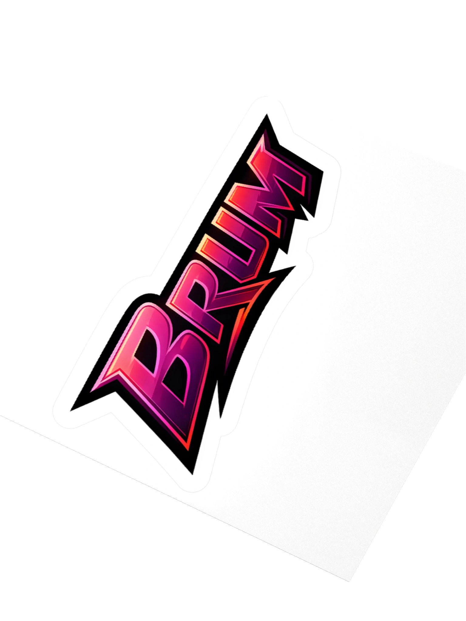 BRUM Neon Kiss Cut Sticker product image (8)