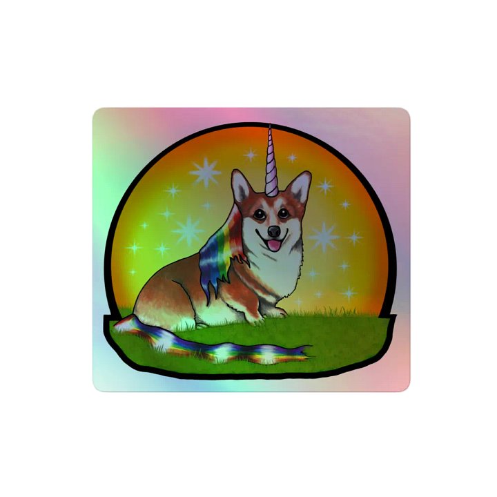 Unicorgi Holo Sticker product image (2)