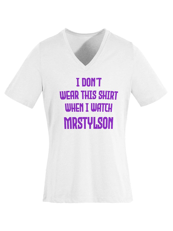 I Don't Wear This Women's V-Neck (Purple Text) product image (51)