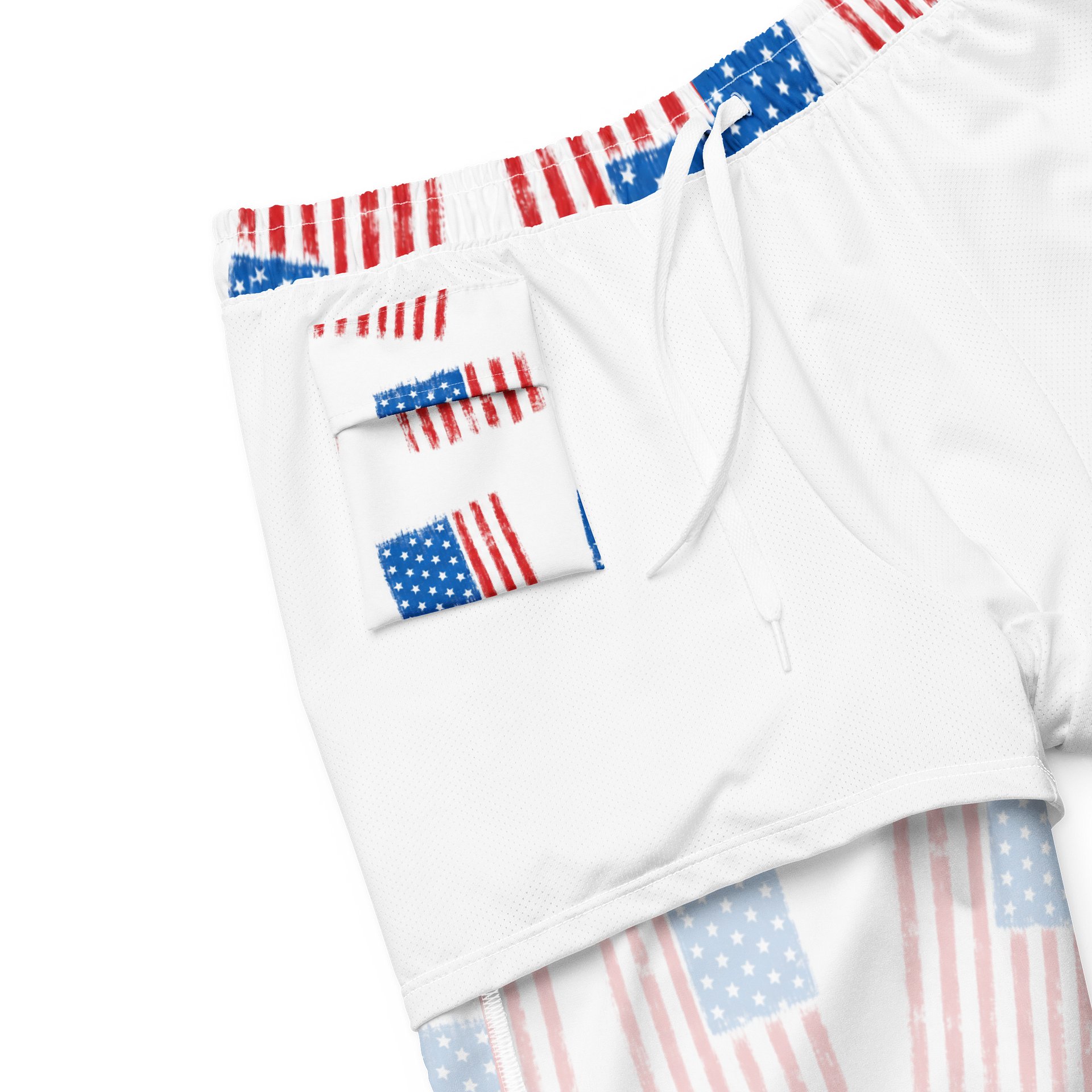 Distressed American Flag Shorts product image (8)