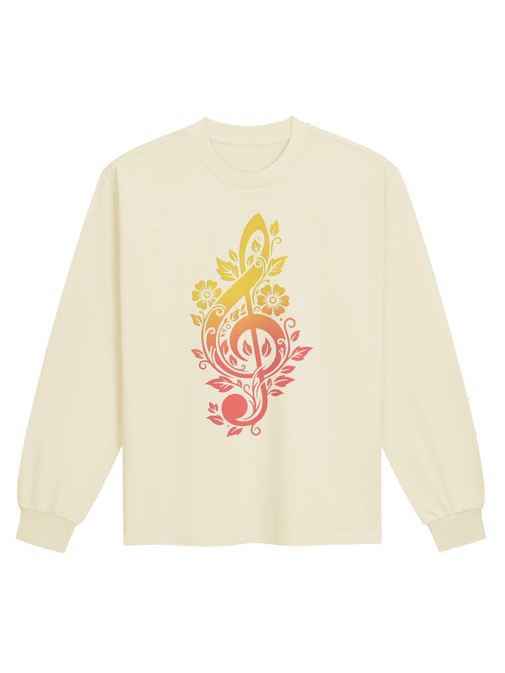 Flower Treble Clef Long Sleeve product image (1)