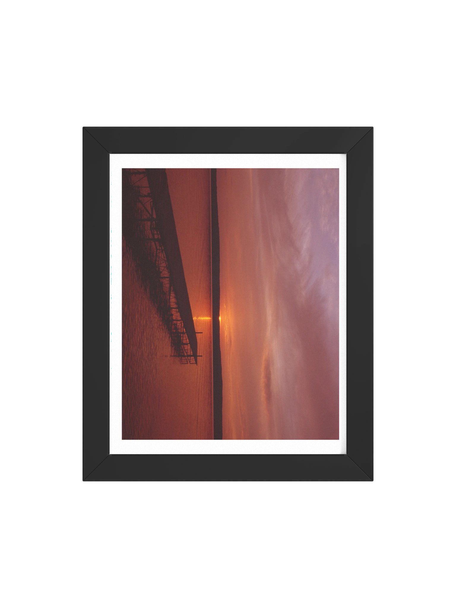 Sunset Dock Print (with frame) product image (7)