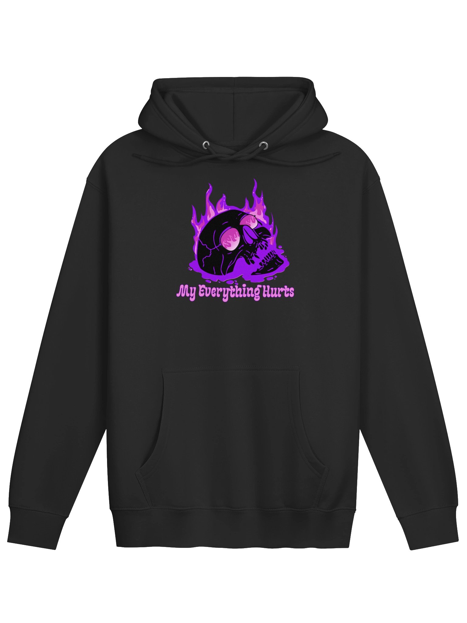 My Everything Hurts! Purple Skull Hoodie product image (3)
