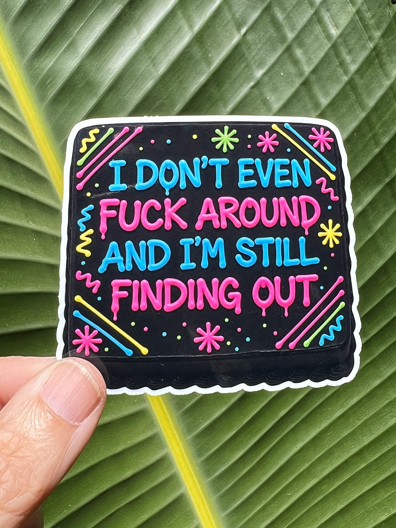 VINYL STICKER: I Don't Even F Around And I'm Still Finding Out FAFO - FREE SHIPPING product image (1)