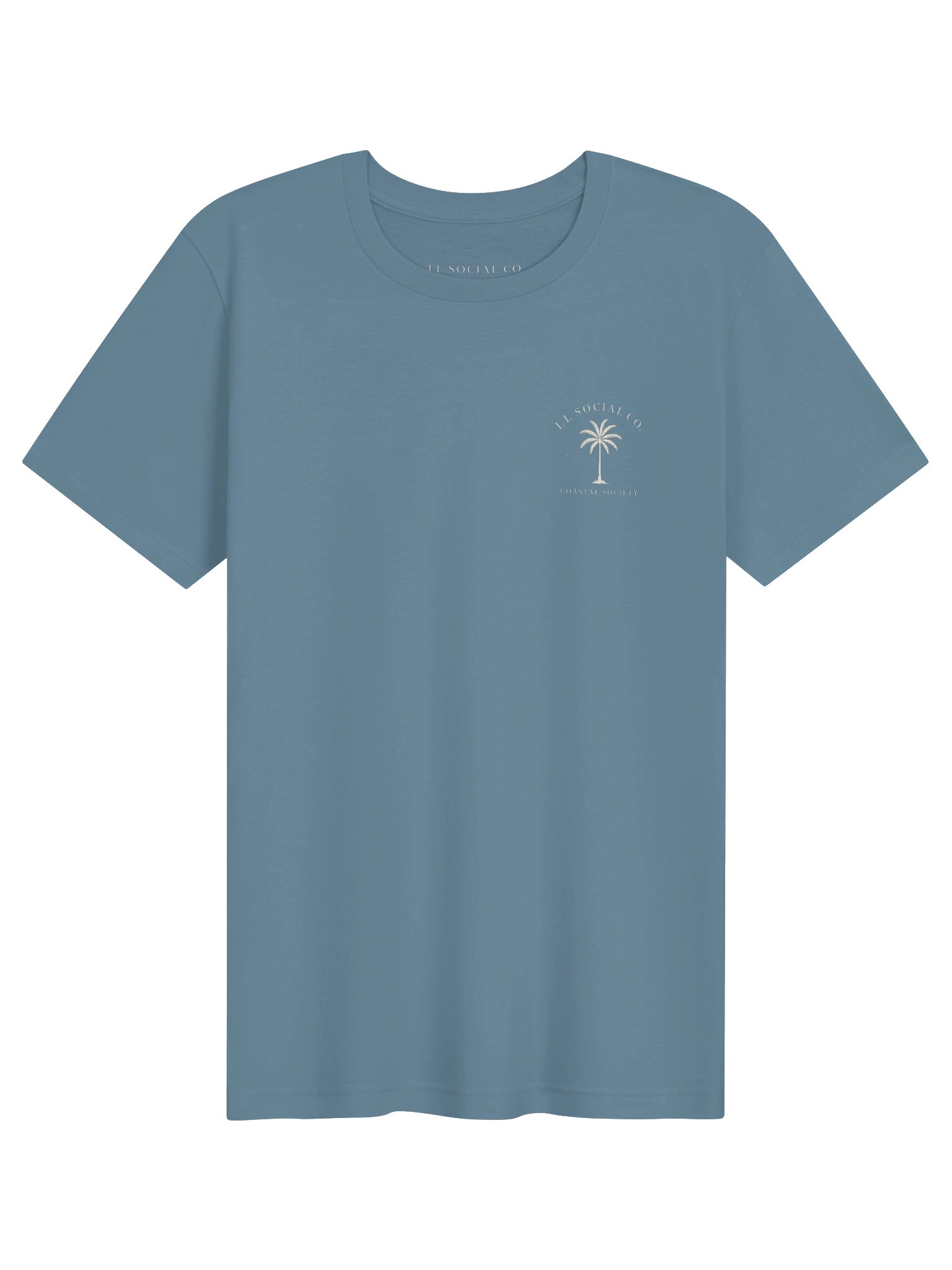 LL Social Co. Coastal Society Essential Tee — Palm | Ivory product image (1)