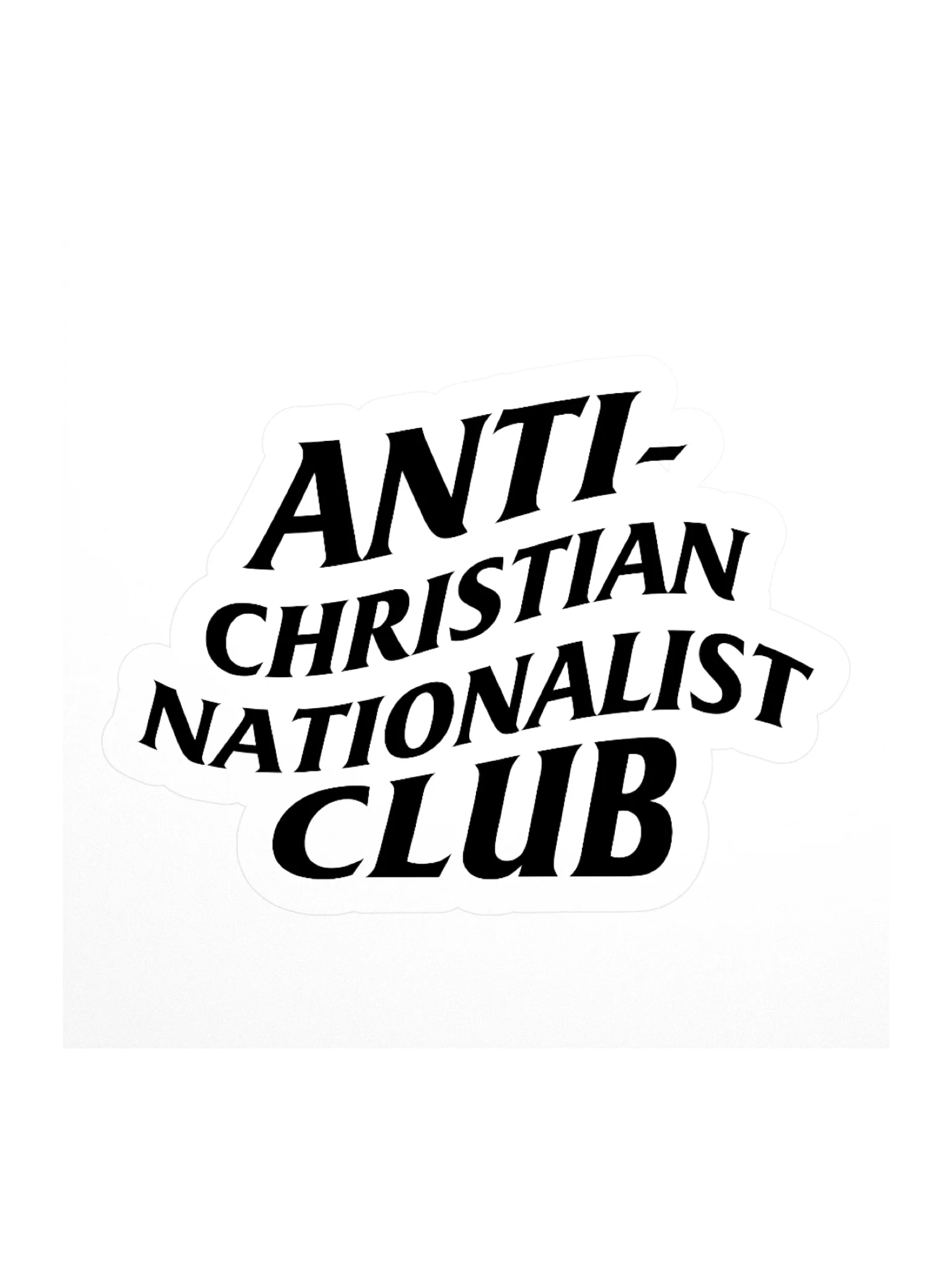 Anti-Christian Nationalist Club Sticker product image (1)