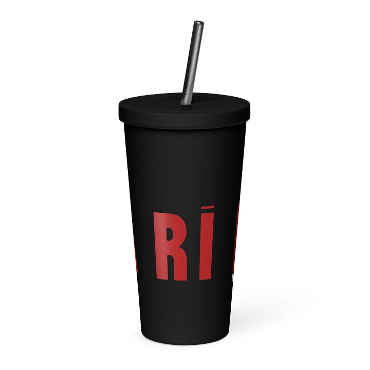 LA RI RA Insulated Tumbler with a Straw product image (1)