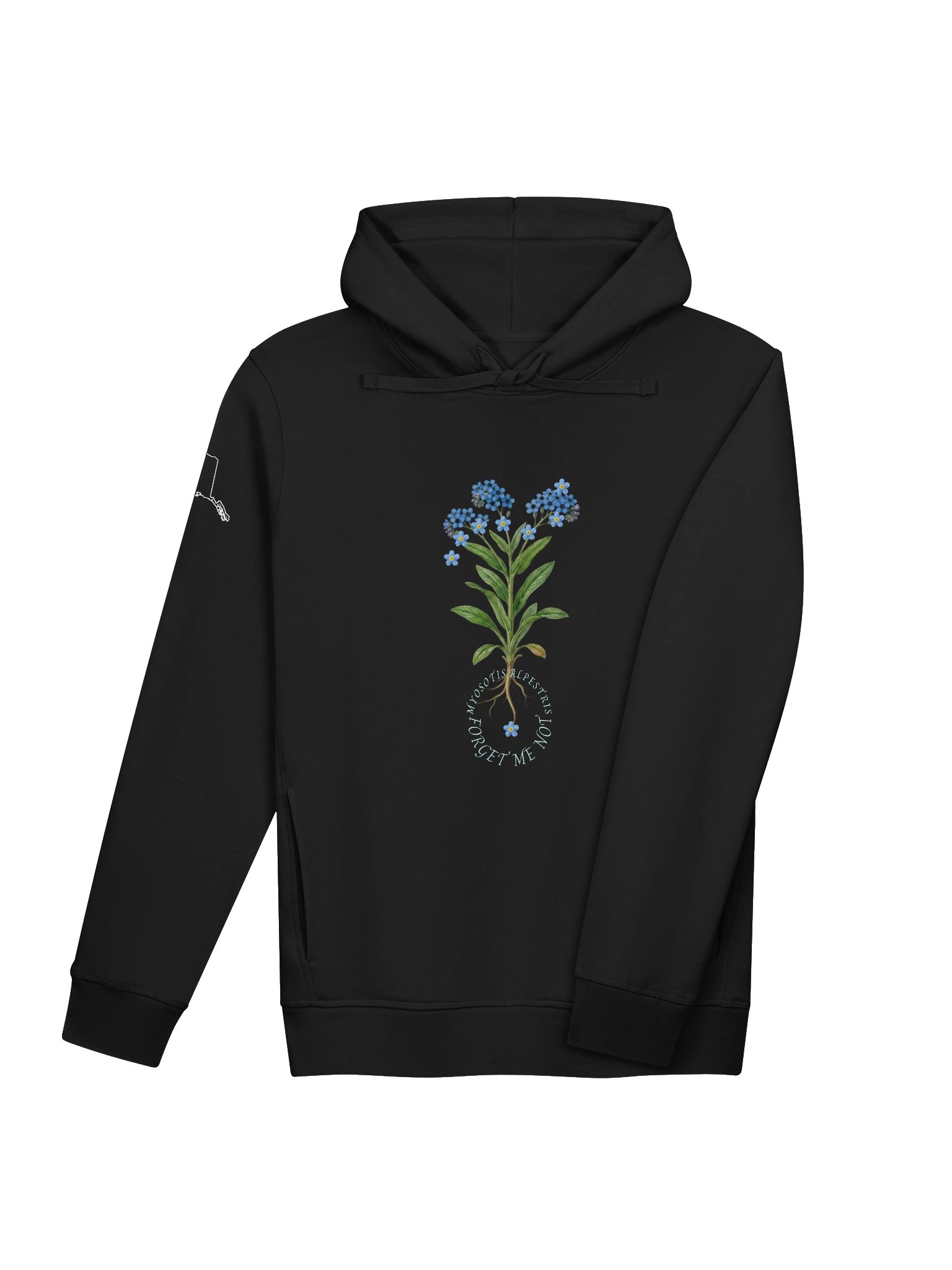 DELUXE FORGET-ME-NOT SIDE POCKET HOODY product image (7)