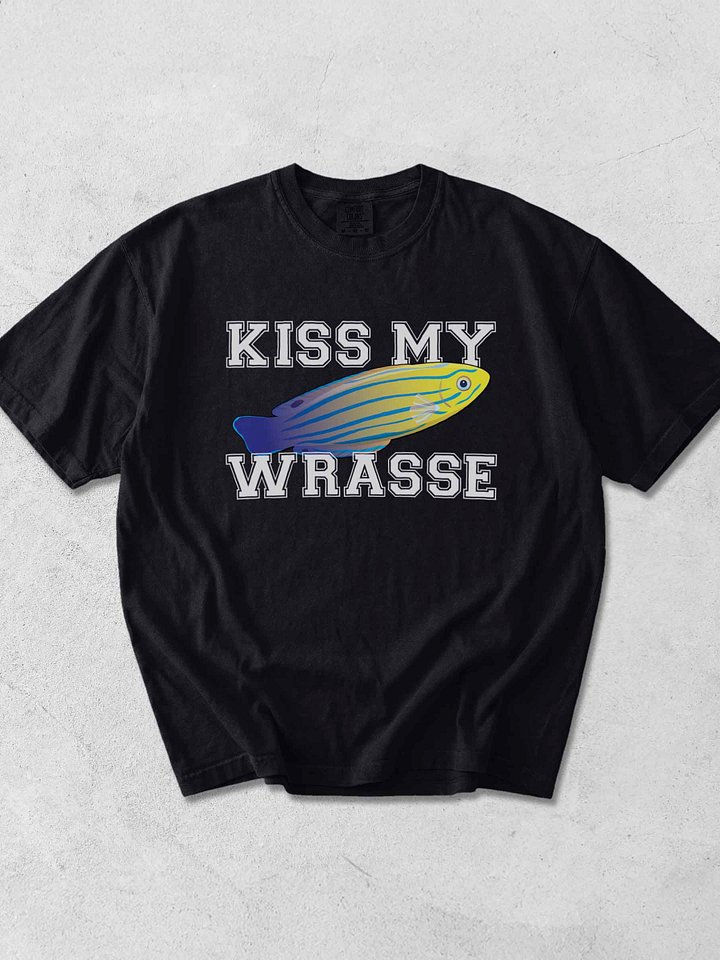 Kiss My Wrasse Femininus Wrasse Shirt – Funny Saltwater Reef Tank Aquarium Tee product image (1)