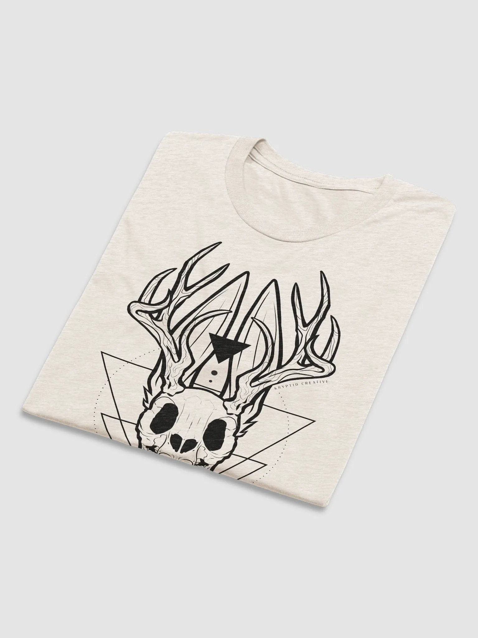 Jackalope Skull UltraSoft Triblend Tee product image (6)