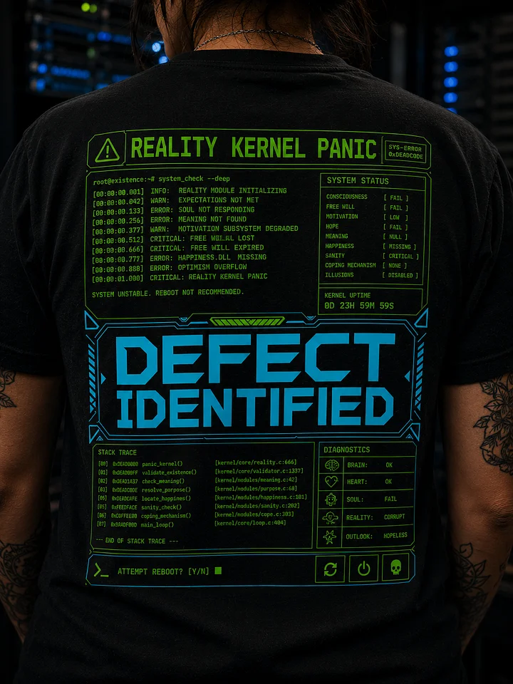 Reality Kernel Panic™ – Defect Identified Heavyweight Tee product image (1)