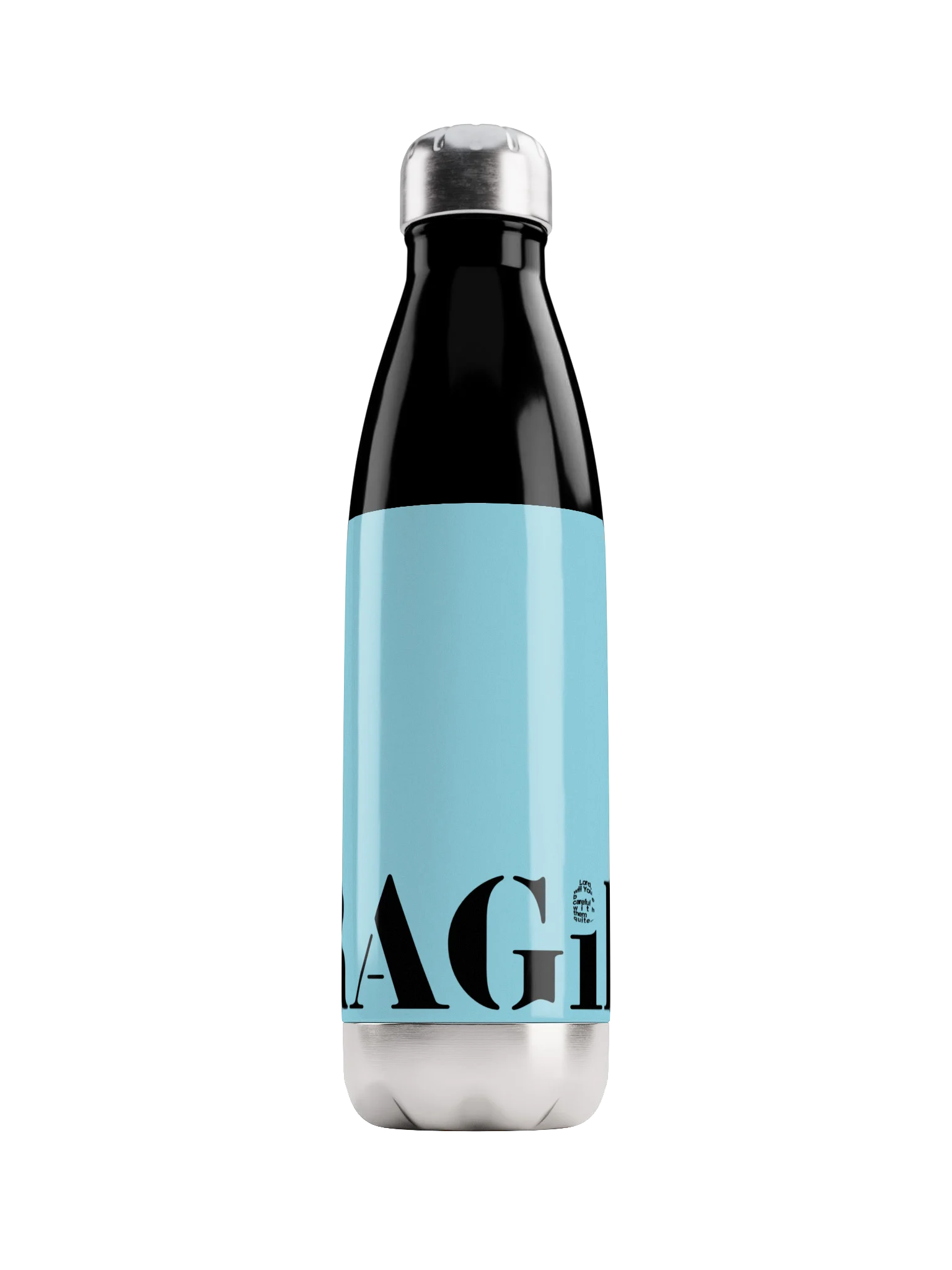 FRAGiLE Ice Blue Stainless Steel Water Bottle product image (1)