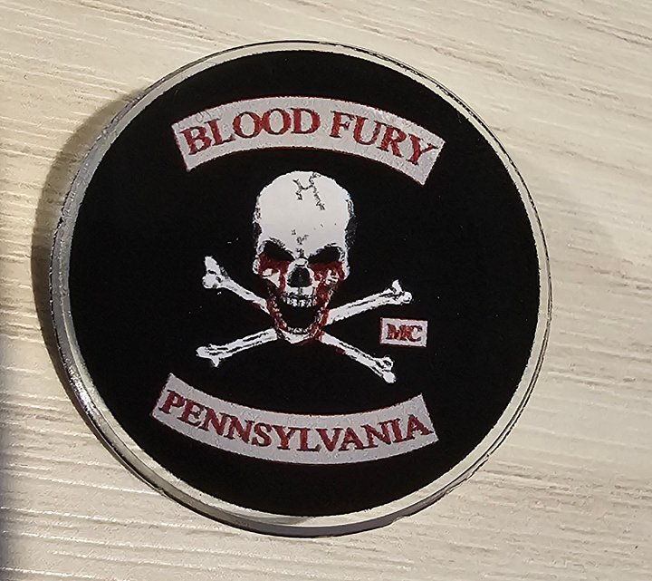 Blood Fury MC Acrylic Pin - (MMM27 PREORDER ONLY) product image (1)