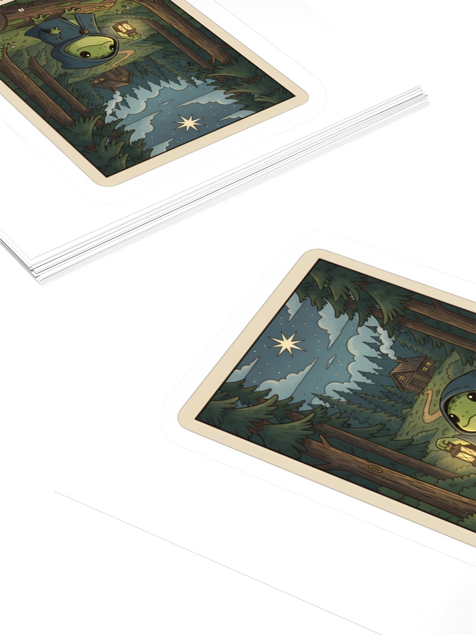The Hermit - Tarotoads! - Kiss-cut Eco-friendly Premium Custom-made Vinyl Sticker Sheet product image (4)