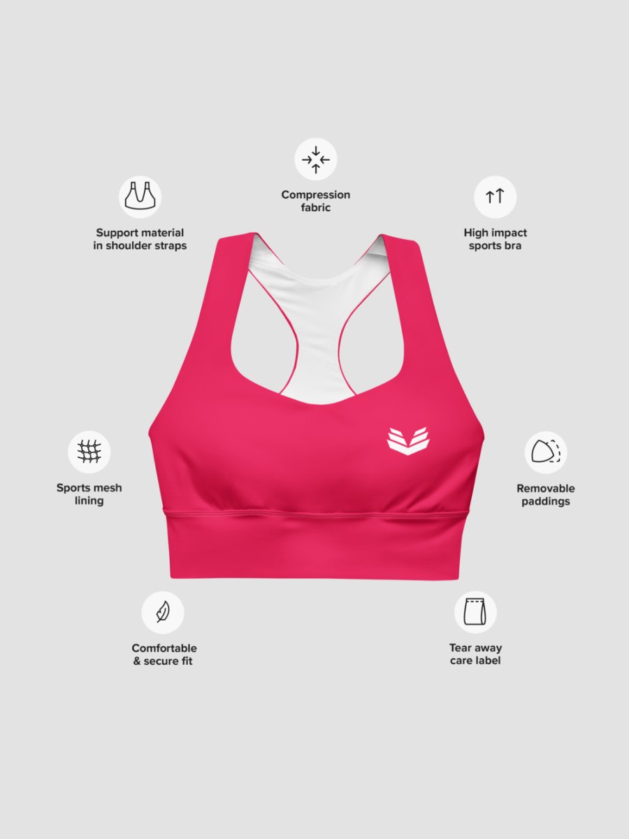 Longline Sports Bra - Electric Rose product image (7)