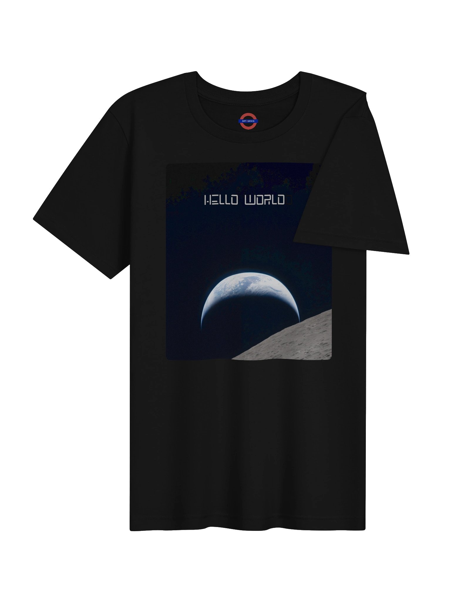 Hello World Earth Rising Above The Moon T Shirt product image (25)