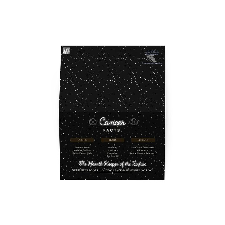 Cancer Zodiac 2025, Attributes Table, Greeting Card product image (4)