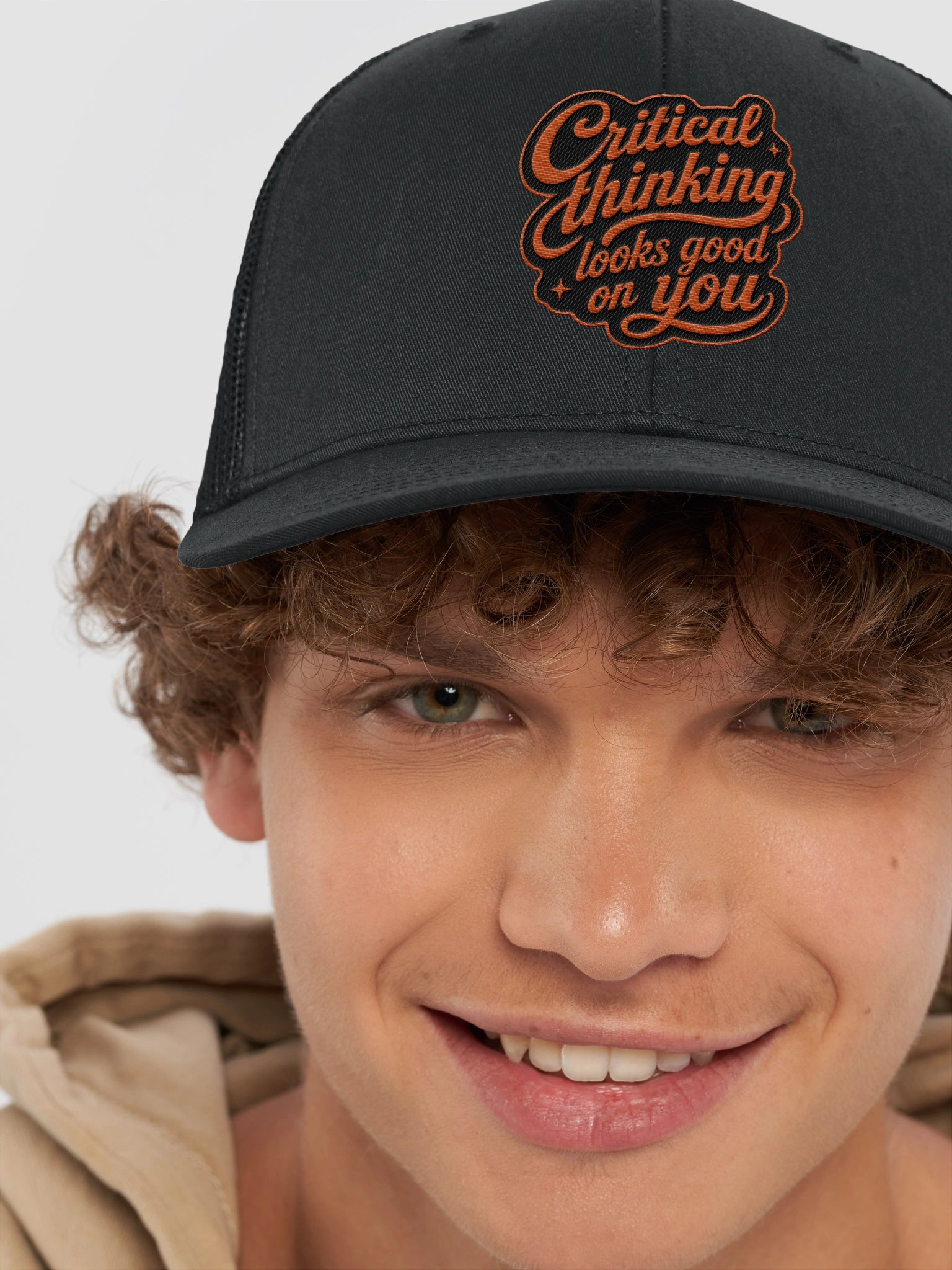 Critical Thinking Looks Good on You - Classic Mesh Hat product image (8)