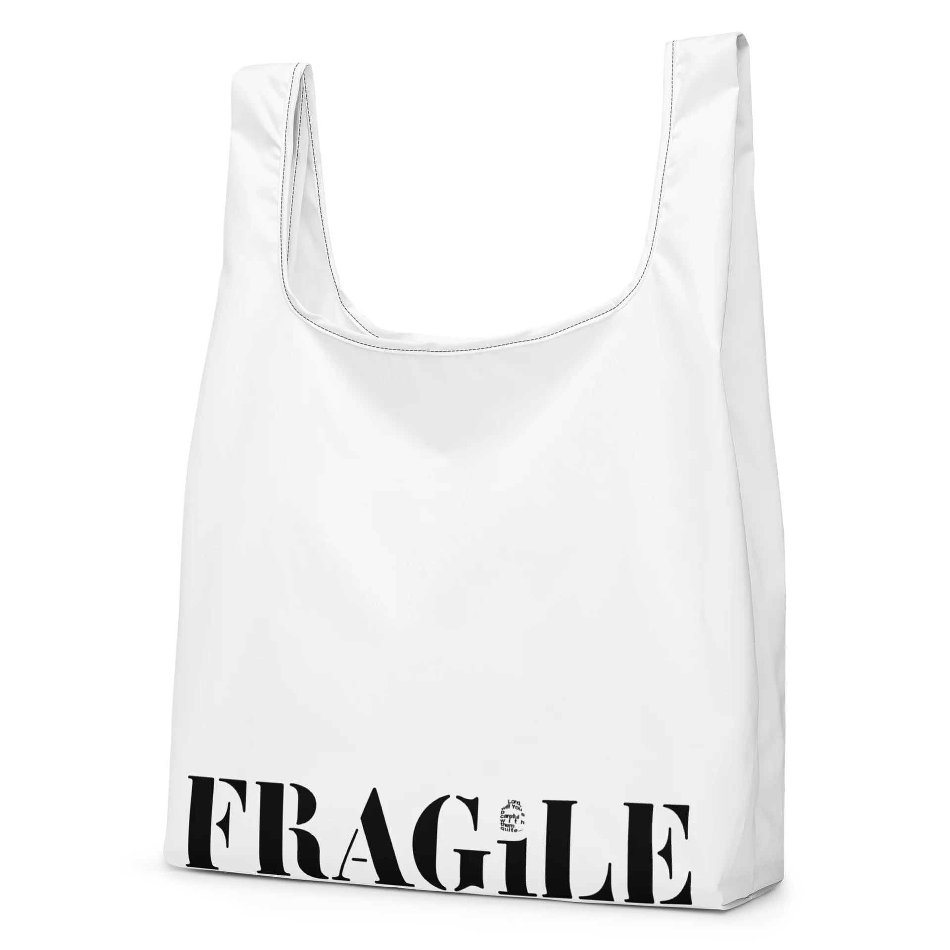 FRAGiLE White Tote Bag product image (1)