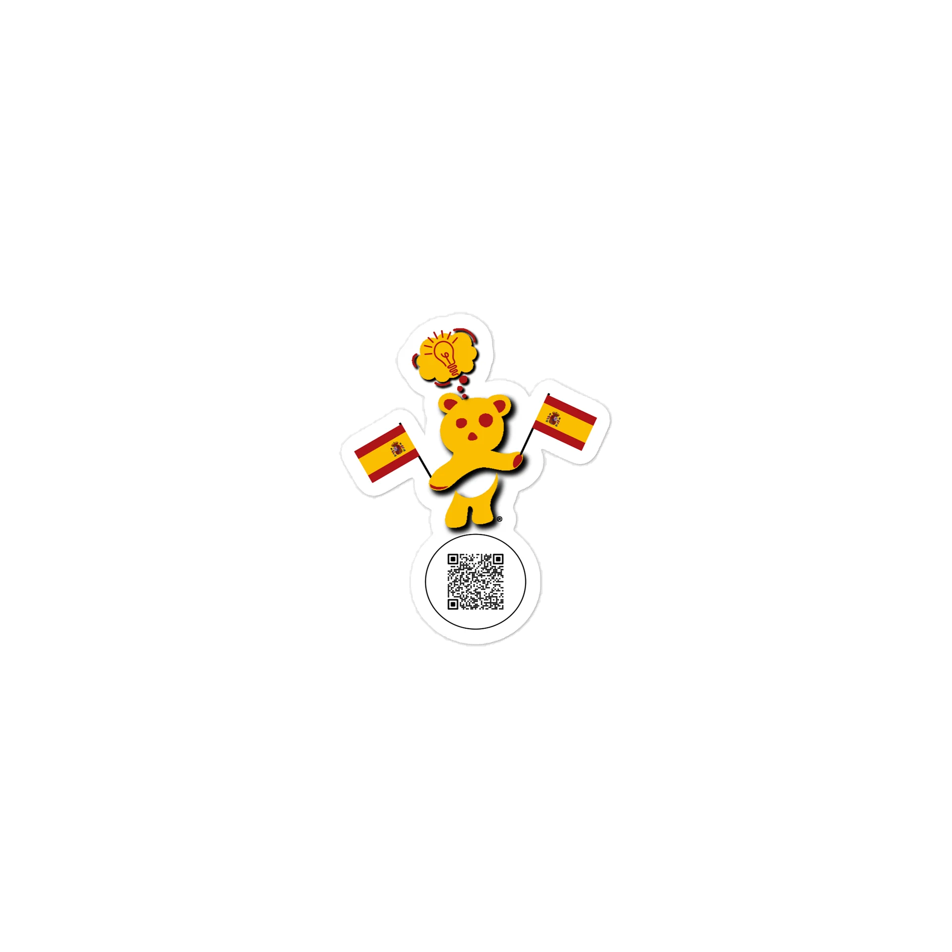 Spain — Country Bear Sticker | BehrBrained Media product image (1)