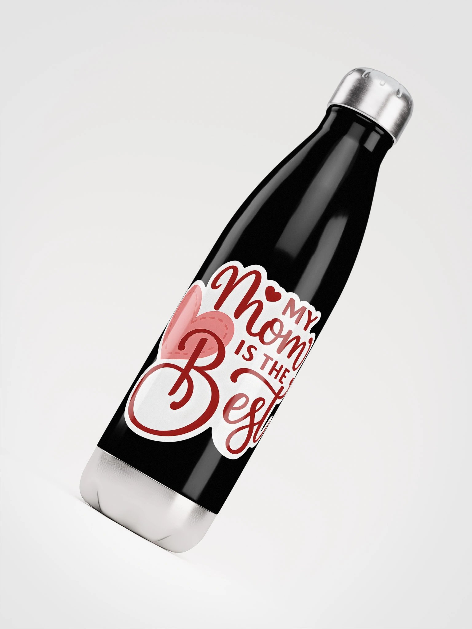 My Mom is the Best Water Bottle | Heart & Script Font Mom Gift | Cute Hand-Lettered Mother’s Day Bottle product image (7)
