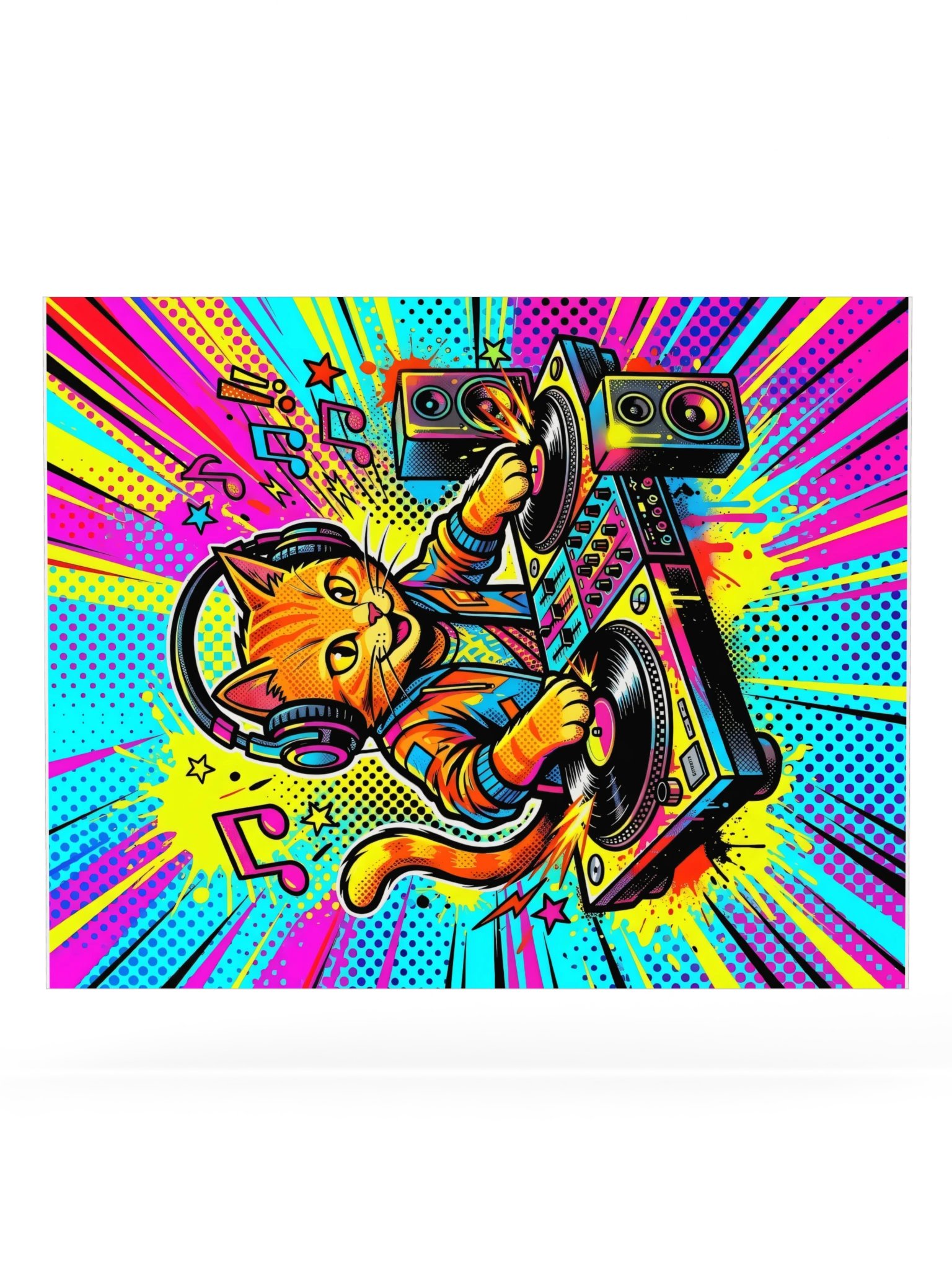 DJ Orange Cat Poster product image (20)