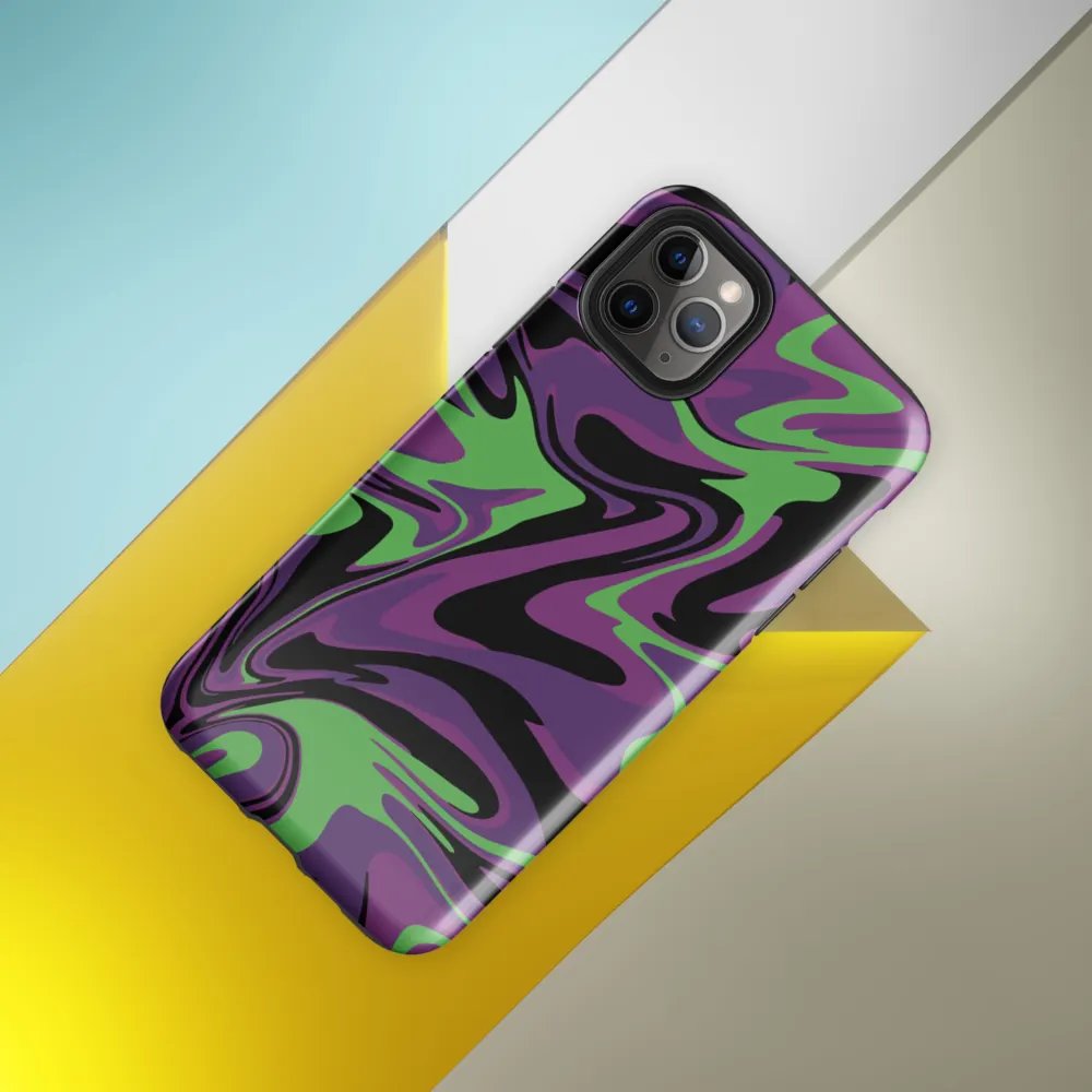 Purple Lime Swirl Tough Case for iPhone® product image (8)