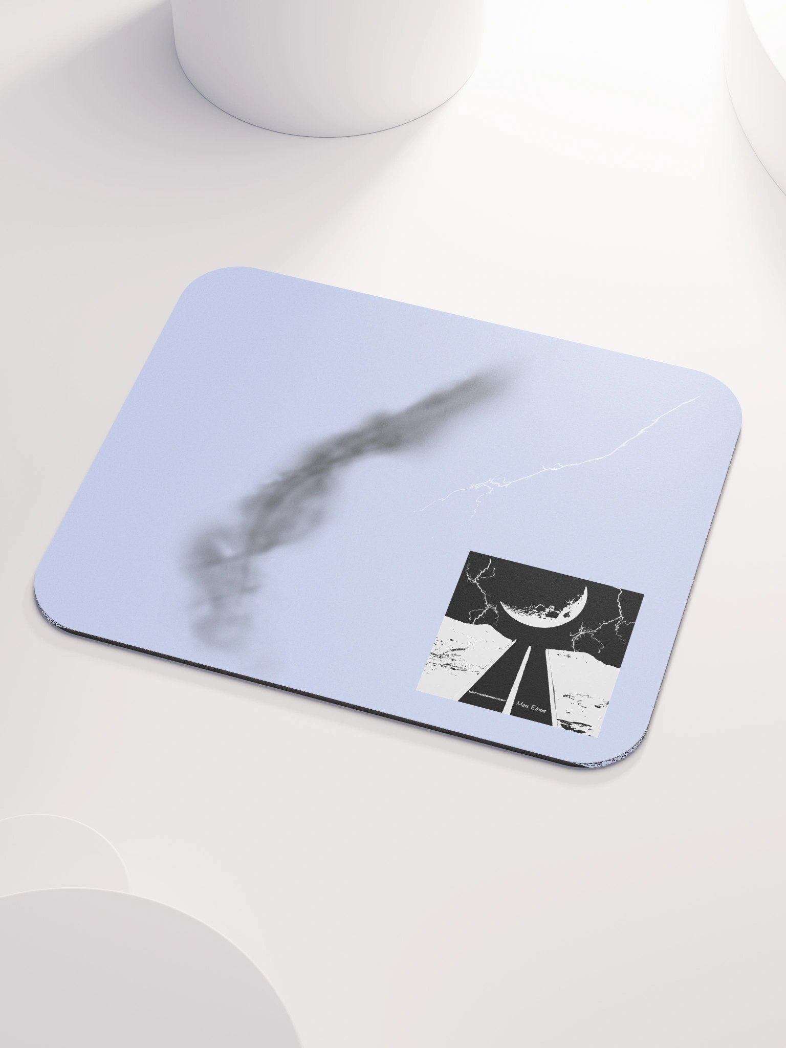 Tornadomancer Mouse Pad (Black & White Logo) product image (3)