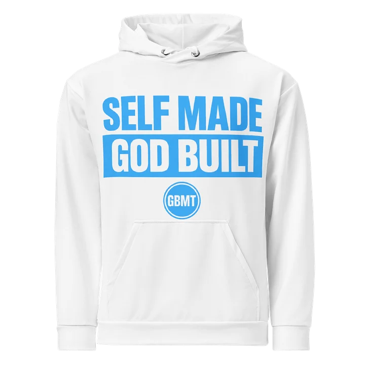 Self Made God Built Hoodie – Sky Blue Edition product image (1)