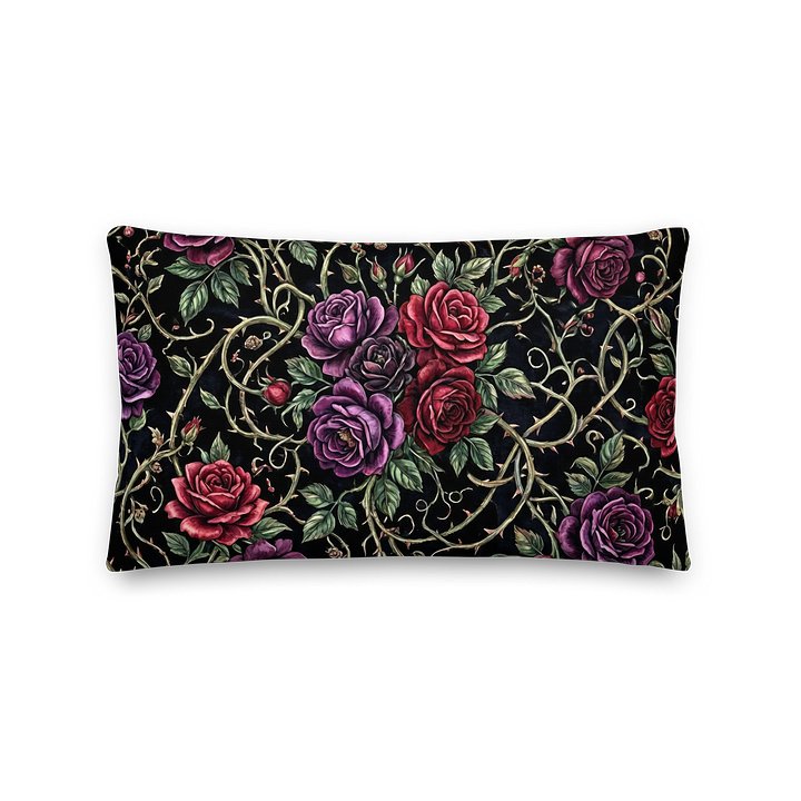 Midnight Roses All-Over Print Pillow product image (2)