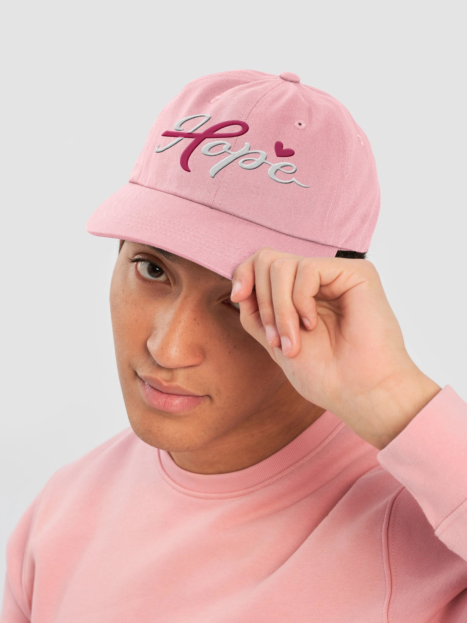 Hope Pink Heart Dad Hat product image (5)