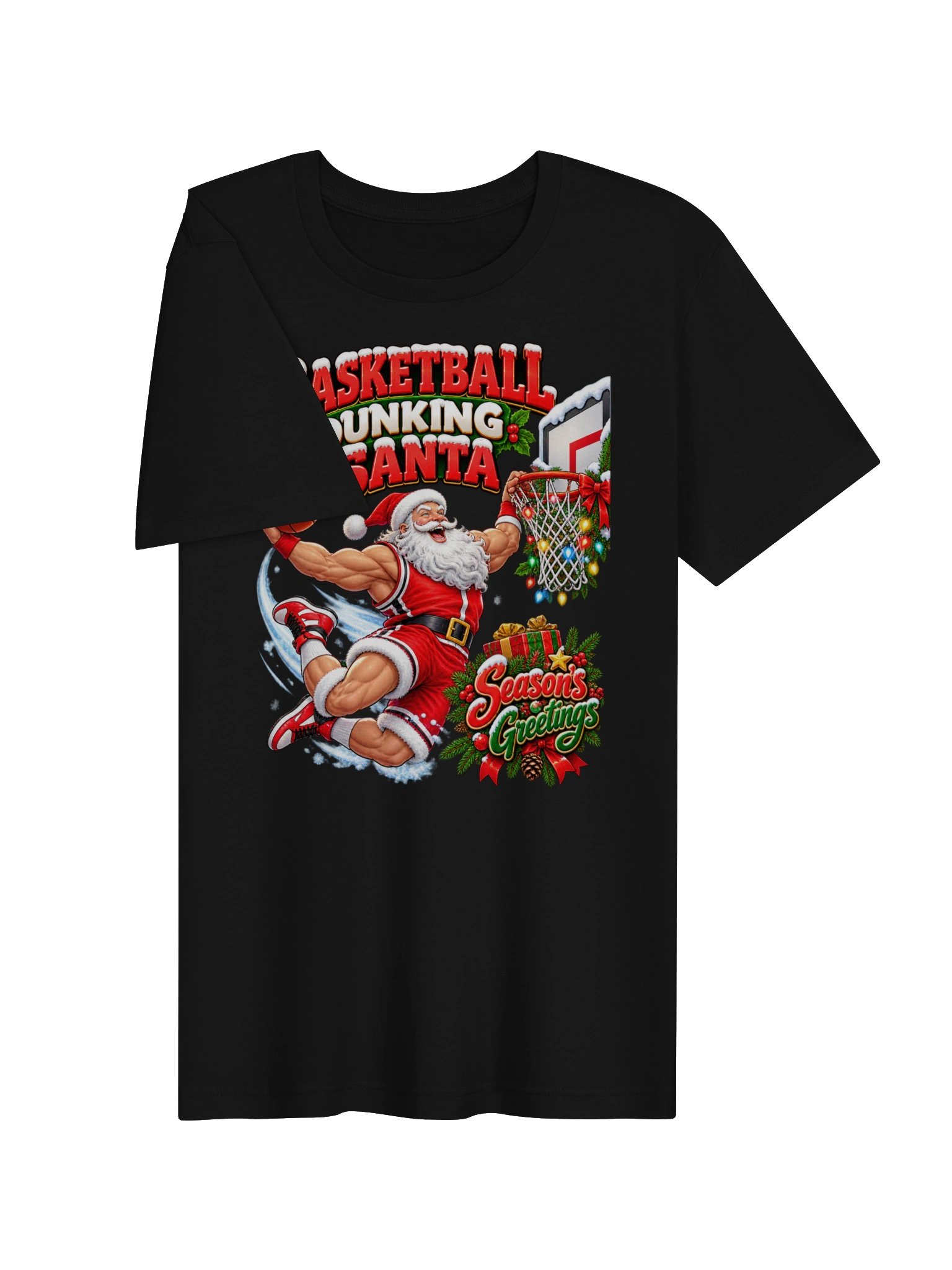 BASKETBALL DUNKING SANTA — SEASON’S GREETINGS! product image (9)