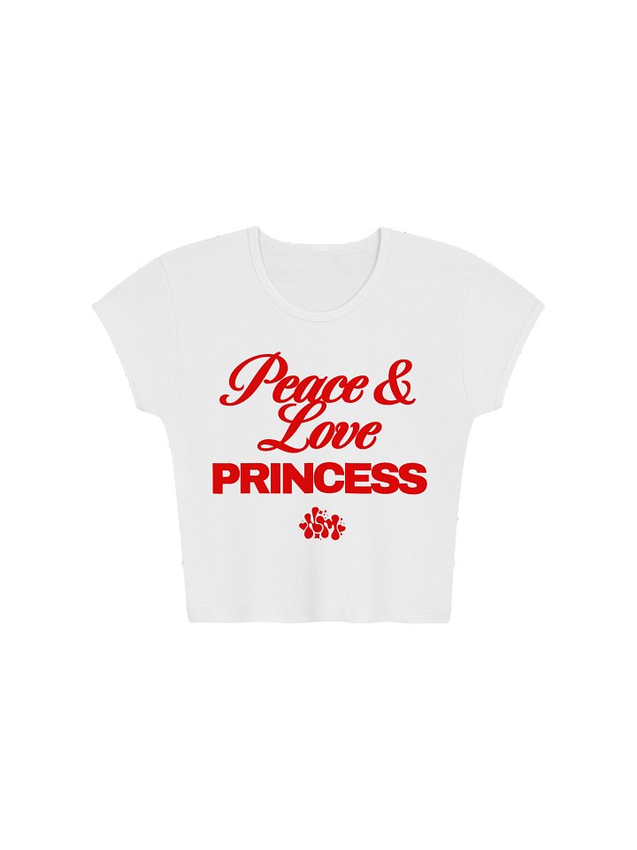"Peace & Love Princess" Crop Top product image (1)